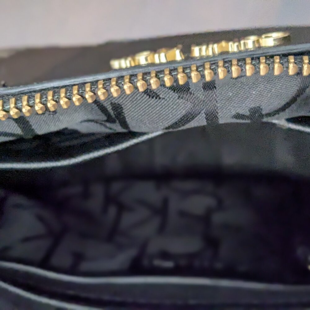 Calvin Klein Ck Must Monogram Recycled Crossbody Bag In Brown Black . Great Cond - Picture 12 of 14